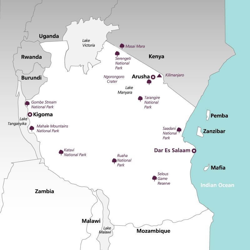 Tanzania--map